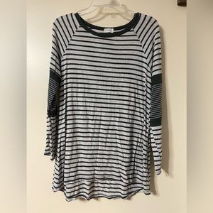 Soft Oddy Striped Long Sleeve Tee